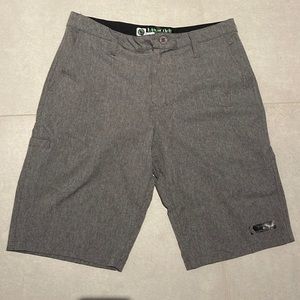 Men Wave life size 30 water activate h2o shorts hybrid Marlin print gray walking